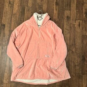 Comfy USA Pink Hooded Pajama Top